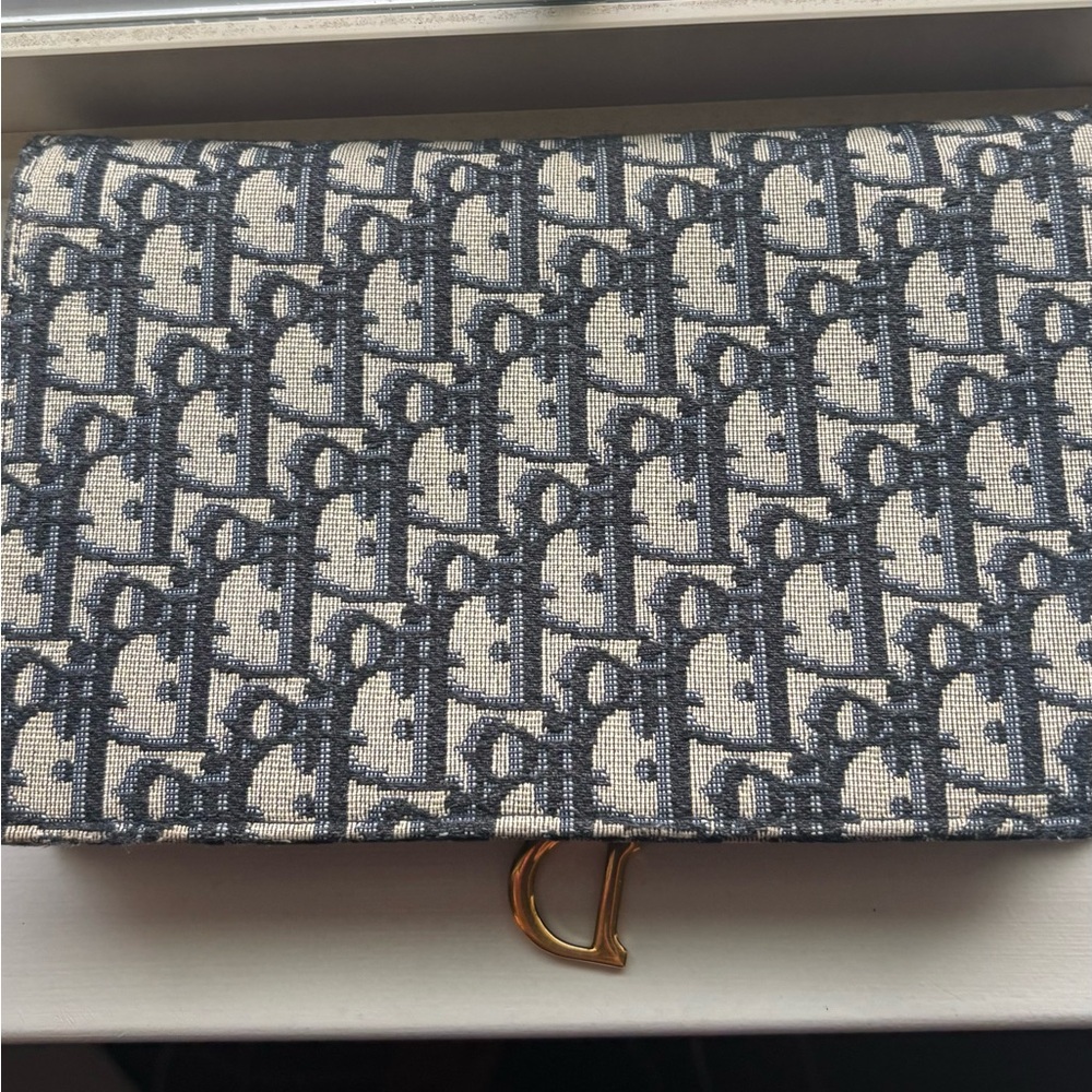 Dior Oblique Saddle Wallet On Chain - Picture 10 of 16